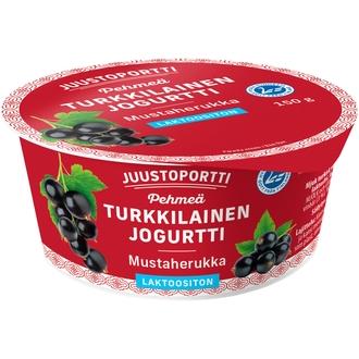 Juustoportti Pehmeä turkkilainen jogurtti 150 g mustaherukka laktoositon