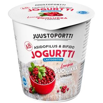 Juustoportti AB-jogurtti 150 g puolukka laktoositon
