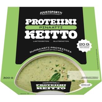 Juustoportti  Proteiini-pinaattikeitto 300g laktoositon gluteeniton