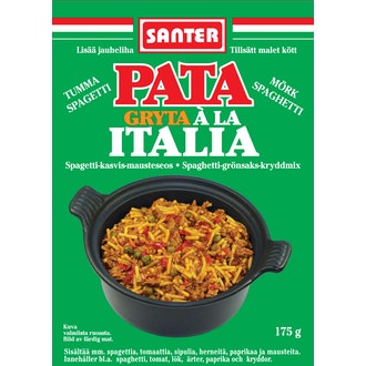 Santer Pata á la Italia tumma/Spagetti-kasvis-mausteseos 175g