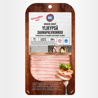 HK Ohuen ohut Ylikypsä saunapalvikinkku 300 g