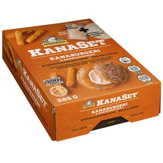 Kariniemen kanaset 285g chicken burger & fries