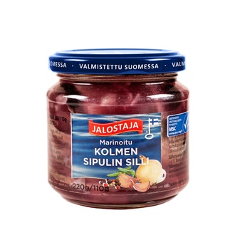 Jalostaja marinoitu kolmen sipulin silli 220/110g MSC