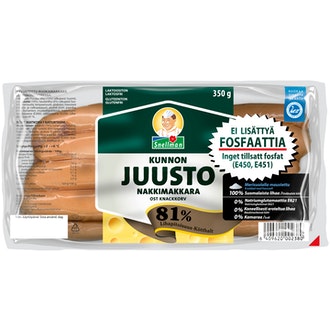 Snellman Kunnon juustonakkimakkara 350g