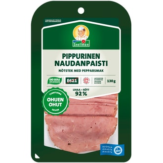 Snellman Ohuen ohut pippurinen naudanpaisti 130g