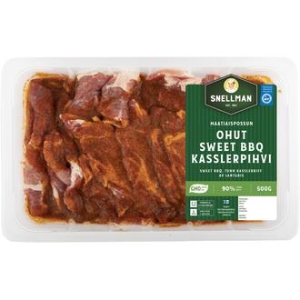 Snellman Maatiaispossun ohut sweet bbq kasslerpihvi 500 g