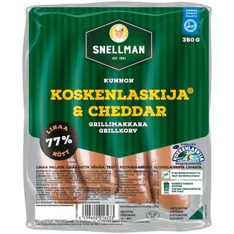 Snellman Kunnon Koskenlaskija & cheddar grillimakkara 360 g