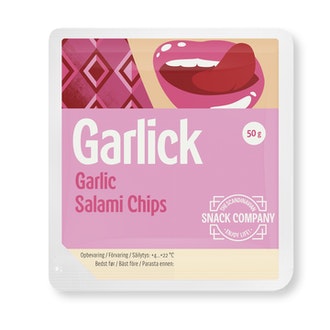 The Scandinavian Snack Company Salami Chips Garlick 50g