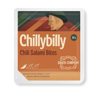 The Scandinavian Snack Company Salami Bites Chillybilly 50g