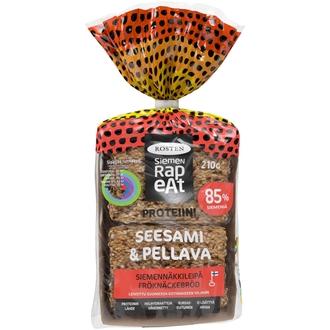 Rosten Siemenrapeat Proteiini Seesami & Pellava siemennäkkileipä 10 kpl 210 g