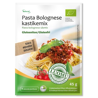 Reformi Luomu Pasta Bolognese kastikemix 45g gluteeniton
