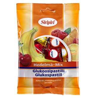 Siripiri-glukoosipastilli Hedelmä-Mix 75g