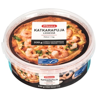 Pirkka katkarapuja liemessä 330g/170g MSC