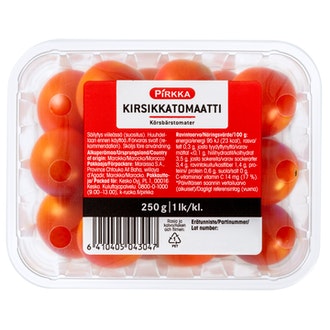 Pirkka kirsikkatomaatti 250g 1lk ulkomainen