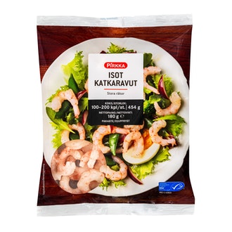 Pirkka isot katkaravut 180g MSC pakaste