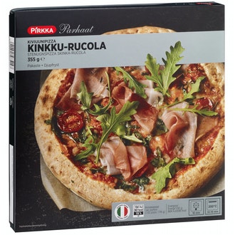 Pirkka Parhaat kiviuunipizza kinkku-rucola 355g