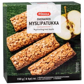 Pirkka omenainen myslipatukka 6kpl/150g