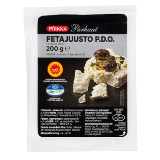 Pirkka Parhaat fetajuusto P.D.O. 200g vähälaktoosinen