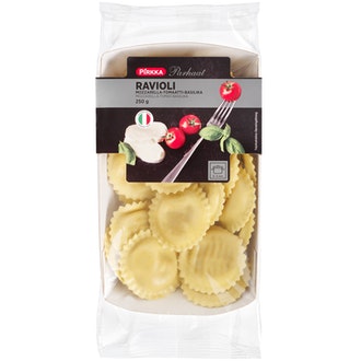 Pirkka Parhaat ravioli mozzarella-tomaatti-basilika 250g