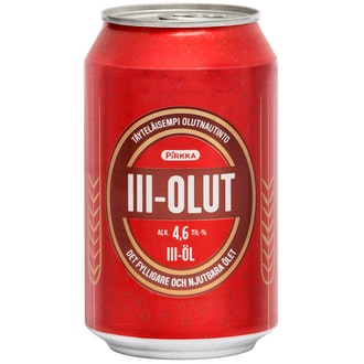 Pirkka III-olut täyteläinen 4,6% 0,33l