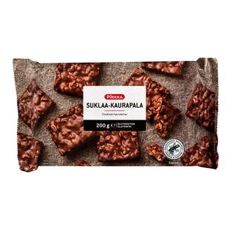 Pirkka suklaa-kaurapala 200g gluteeniton