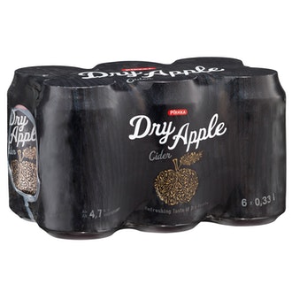 Pirkka Dry Apple siideri 4,7% 0,33l 6-pack