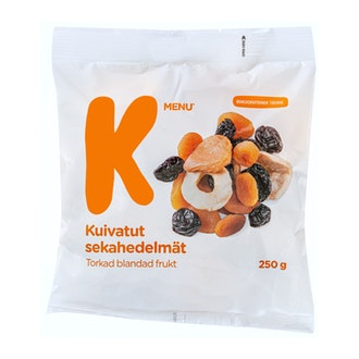 K-Menu Kuivatut sekahedelmät 250g