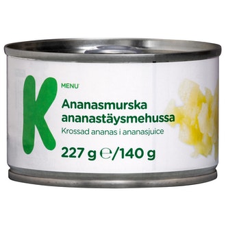 K-Menu ananasmurska ananastäysmehussa 227g/140g