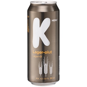 K-Menu lager-olut 4,5% 0,5l