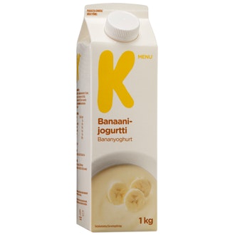 K-Menu banaanijogurtti 1 kg