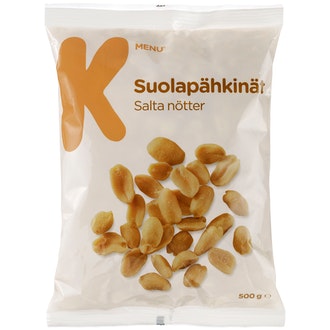 K-Menu suolapähkinät 500g