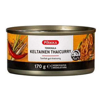 Pirkka tonnikala keltainen thaicurry 170g