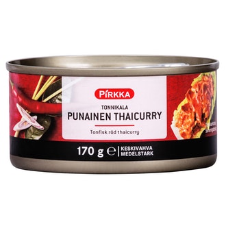 Pirkka tonnikala punainen thaicurry 170g