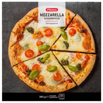 Pirkka kiviuunipizza mozzarella 383g pakaste