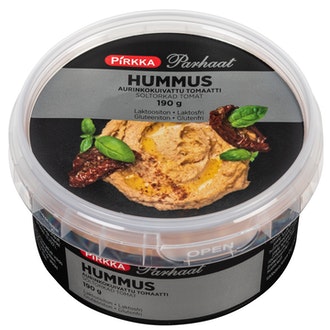 Pirkka Parhaat hummus aurinkokuivattu tomaatti 190g