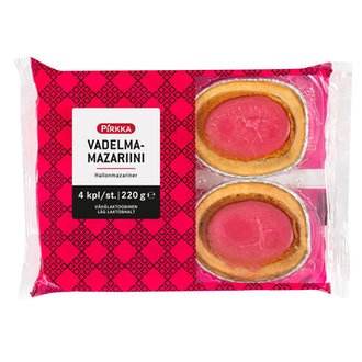Pirkka vadelmamazariini 4kpl/220g