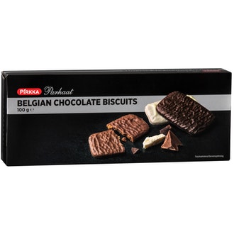 Pirkka Parhaat Belgian chocolate biscuit 100g