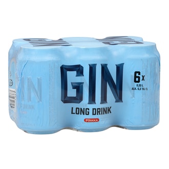 Pirkka GIN Long Drink 5,3% 0,33l 6-pack