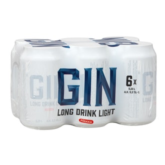 Pirkka GIN Long Drink Light 5,3% 0,33l 6-pack