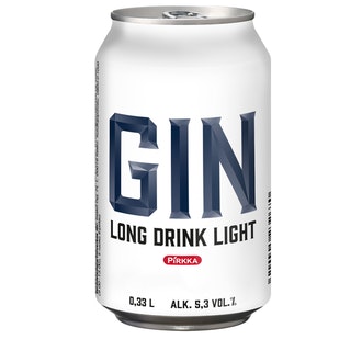 Pirkka GIN Long Drink Light 5,3% 0,33l