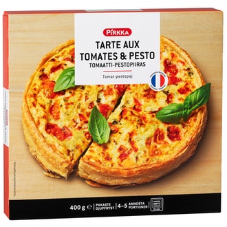 Pirkka Tarte aux Tomates-Pesto tomaatti-pestopiiras 400g pakaste