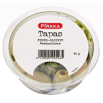 Pirkka Tapas pesto-oliivit 75g