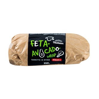 Pirkka Helposti mukaan feta-avocado wrap 250g