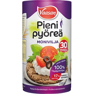 VAASAN PIENI PYÖREÄ Monivilja 250 g moniviljanäkkileipä