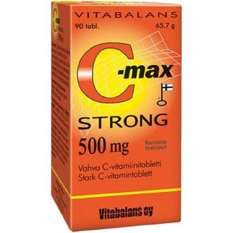 C-max Strong 500 mg Vahva C-vitamiinitabletti 90 kpl