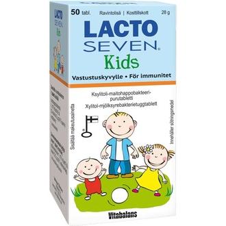 Lacto Seven Kids Ksylitoli-Maitohappopurutabletti 50 Tabl.