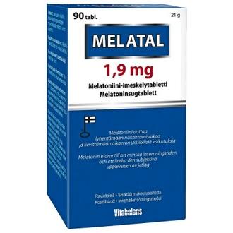 Melatal 1.9 Mg Melatoniini-Imeskelytabletti 90 Tabl. Vitabalans