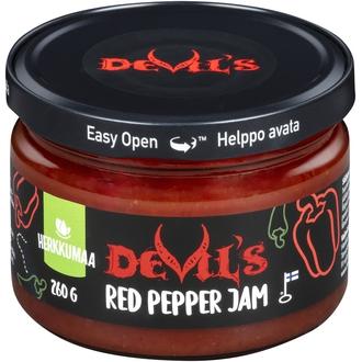 Herkkumaa Devil´s Red Pepper Jam 260g