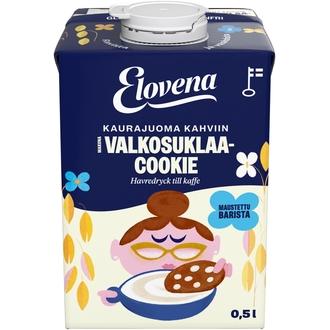 Elovena 0,5l valkosuklaa cookie kaurajuoma kahviin