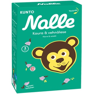 Nalle 750g kuntokaura täysjyväkaurahiutale ja vehnälese